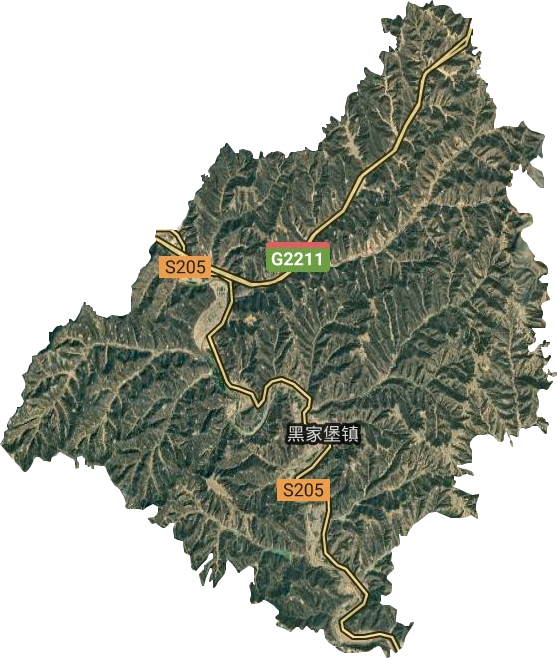黑家堡镇卫星图