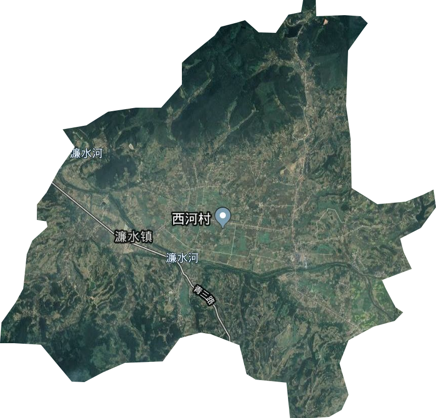 濂水镇卫星图