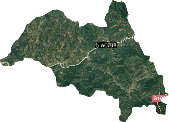 代家坝镇卫星图