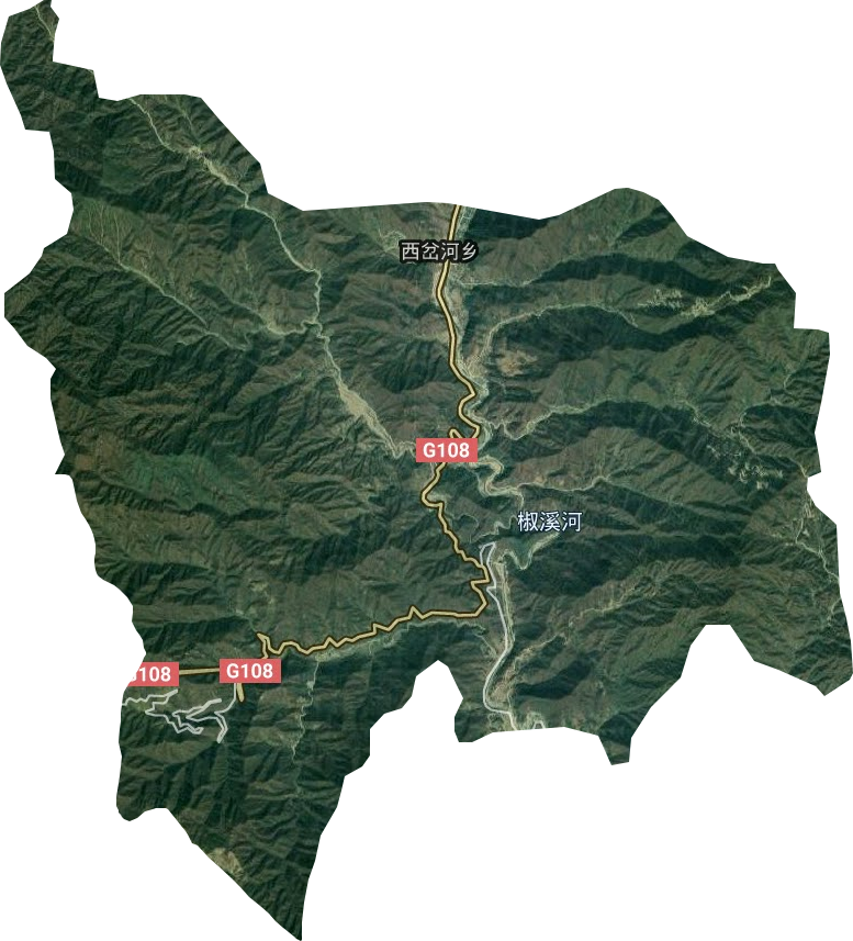 西岔河乡卫星图