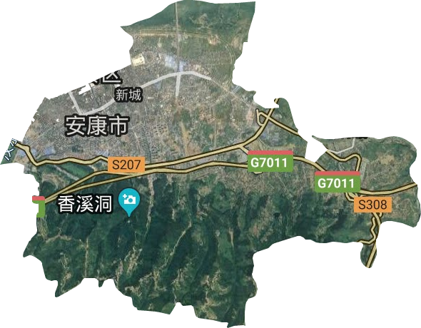 新城街道卫星图