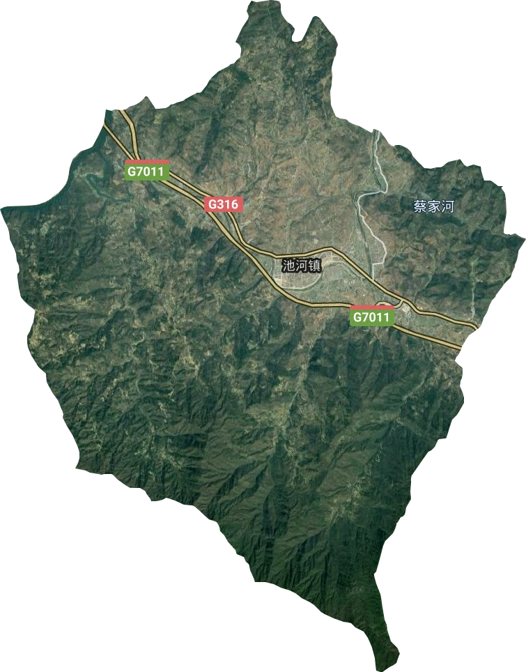 池河镇卫星图