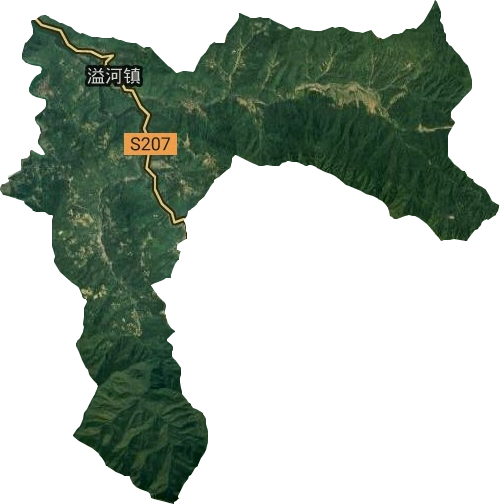 溢河镇卫星图