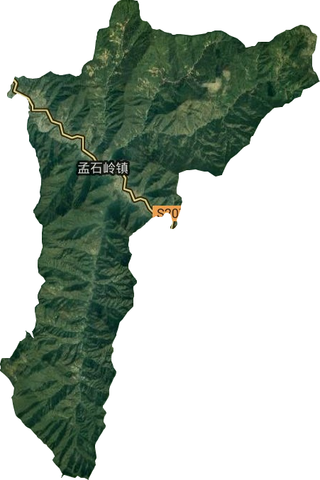 孟石岭镇卫星图