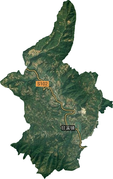 甘溪镇卫星图