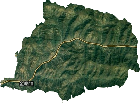 金寨镇卫星图