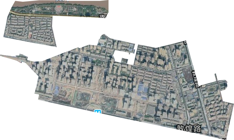敦煌路街道卫星图