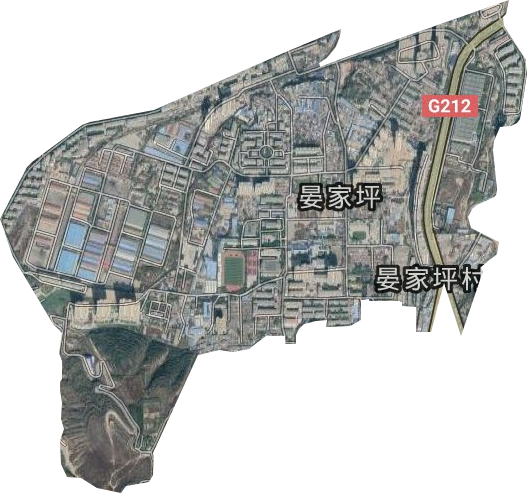 晏家坪街道卫星图