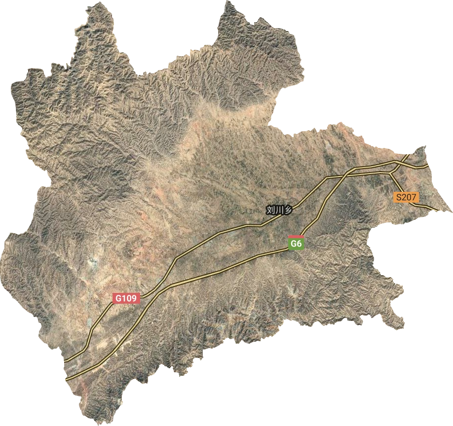 刘川乡卫星图