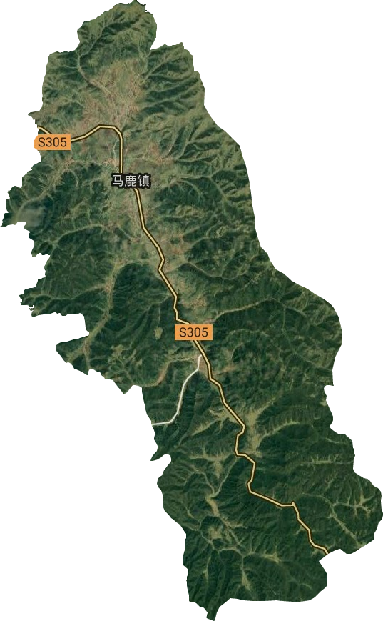 马鹿乡卫星图