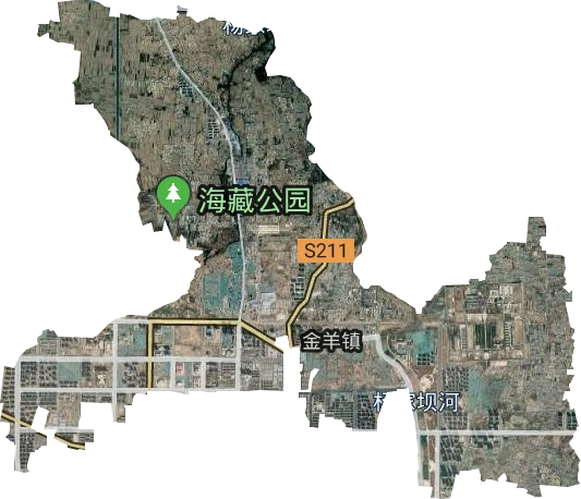 金羊镇卫星图