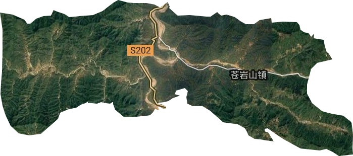 苍岩山镇卫星图