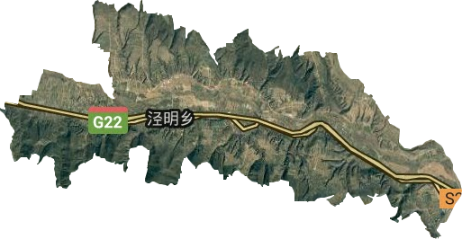 泾明乡卫星图