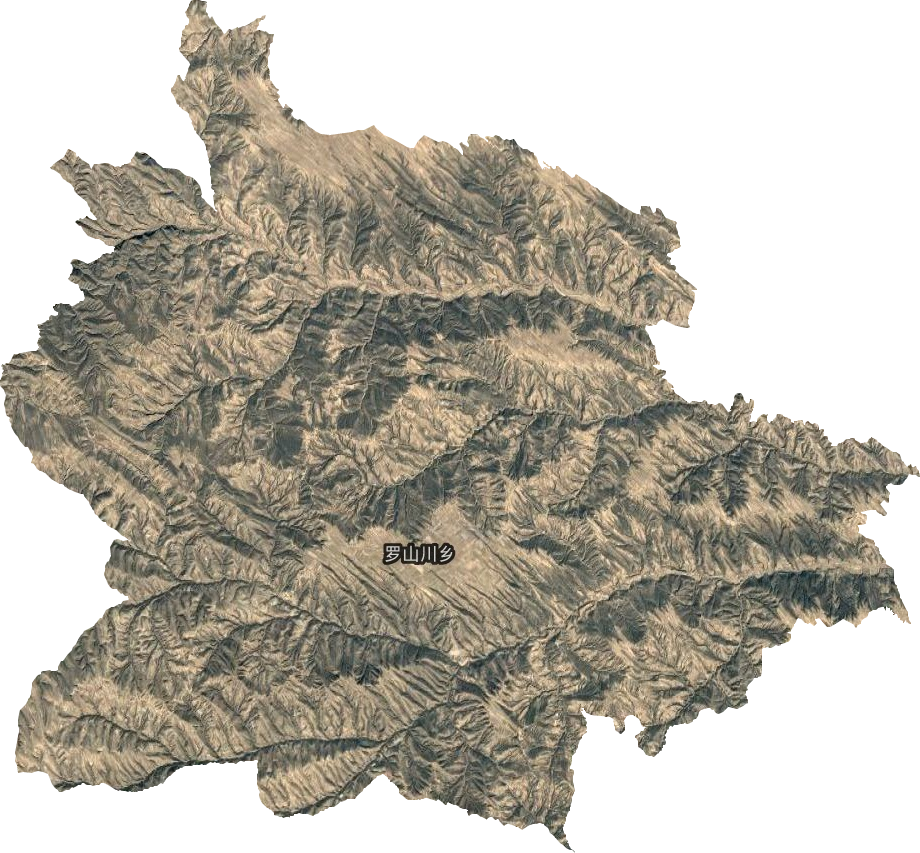 罗山川乡卫星图