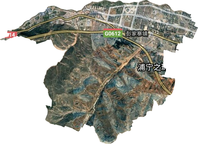 彭家寨镇卫星图