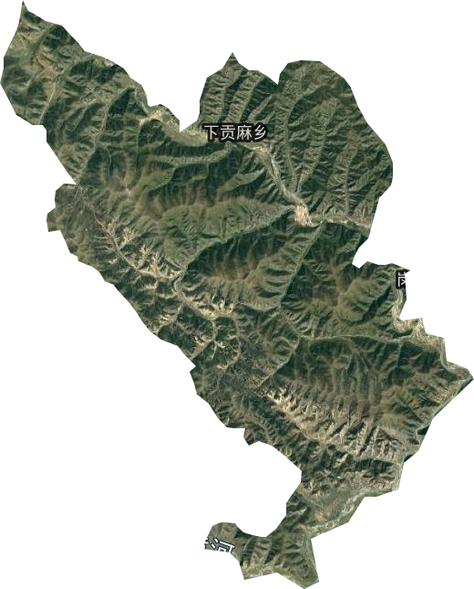 下贡麻乡卫星图