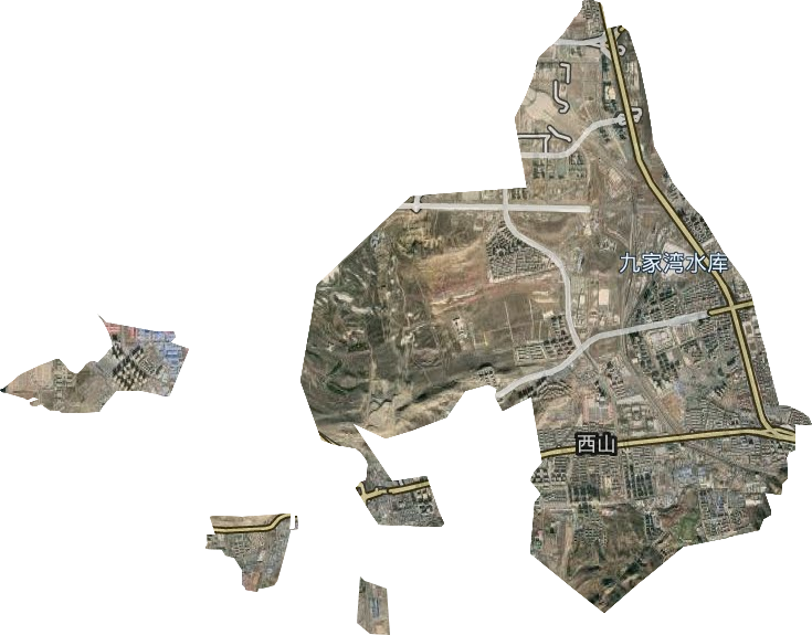 西山街道卫星图