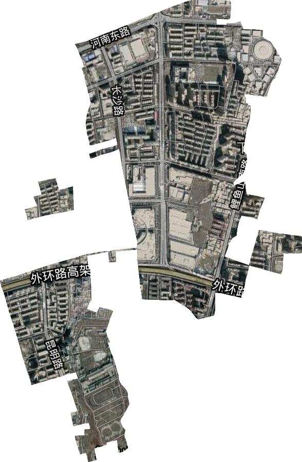 高新街街道卫星图
