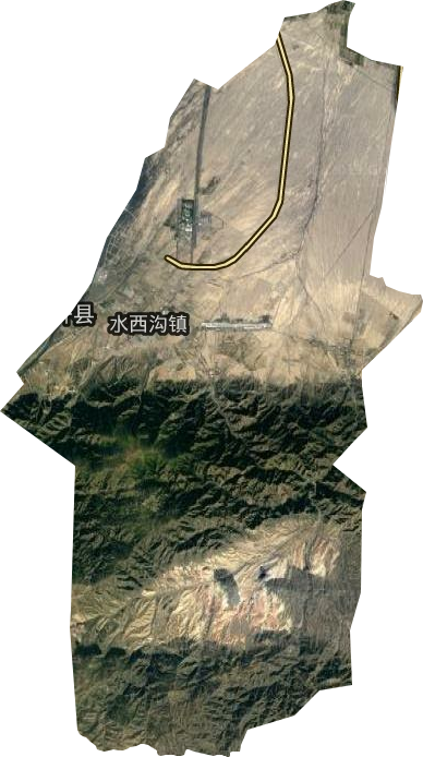 水西沟镇卫星图