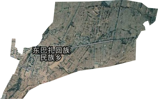 东巴扎回族民族乡卫星图