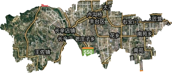 丰台区卫星图
