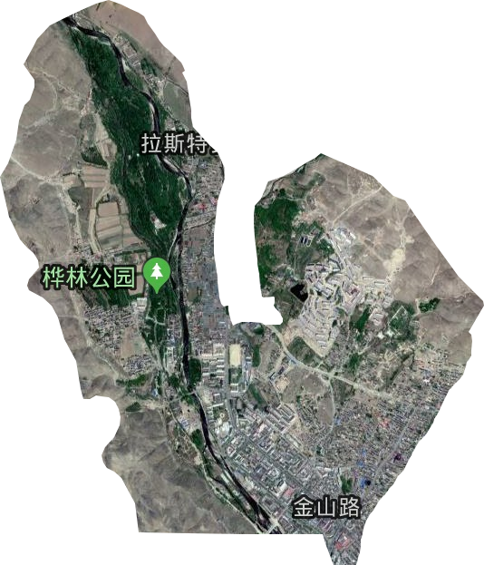 金山路办事处卫星图