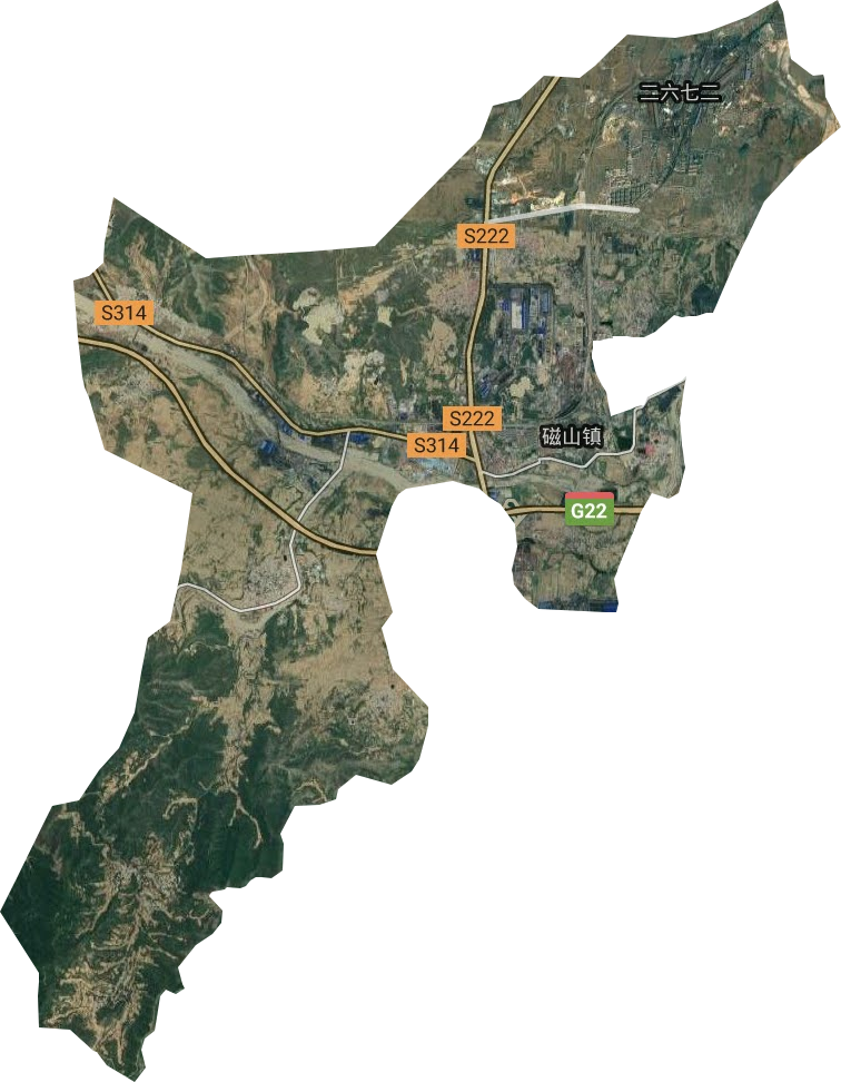 磁山镇卫星图