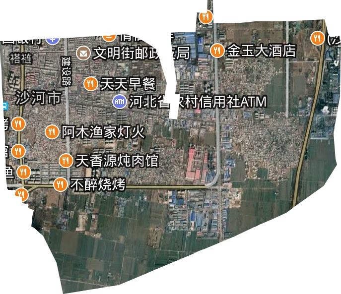 褡裢街道卫星图