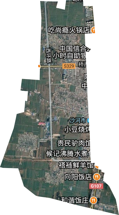 桥西街道卫星图