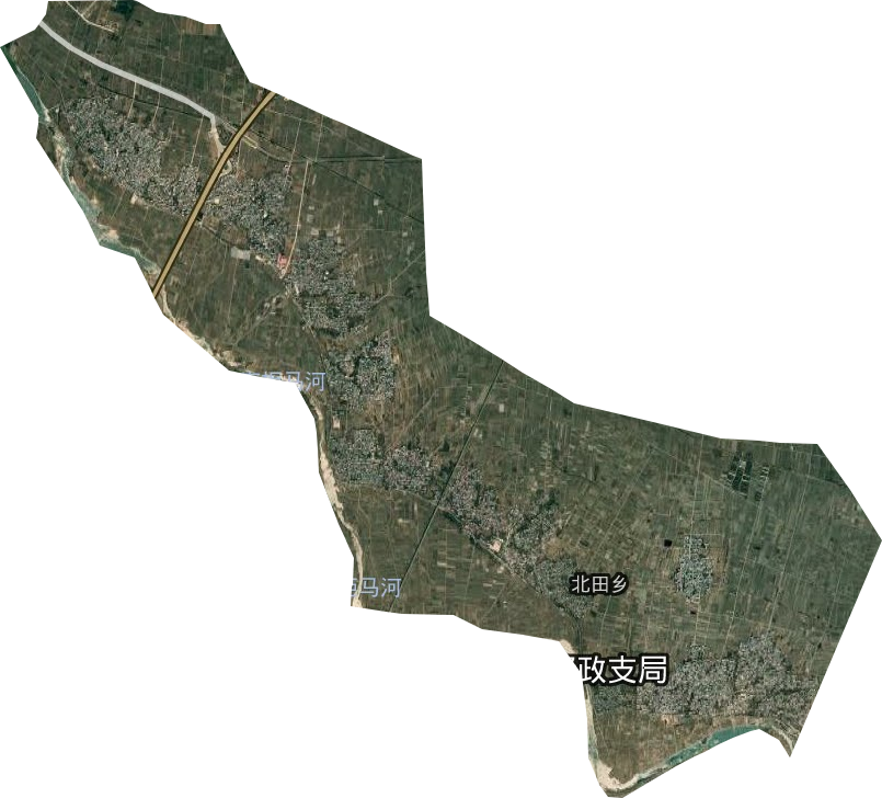 北田乡卫星图