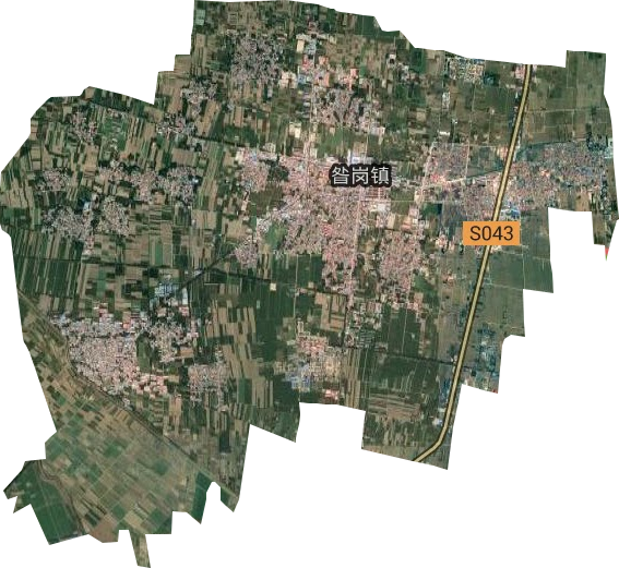 昝岗镇卫星图