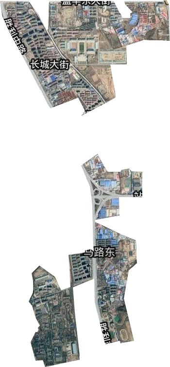 马路东街道卫星图
