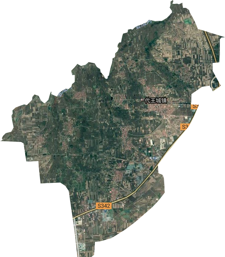 代王城镇卫星图