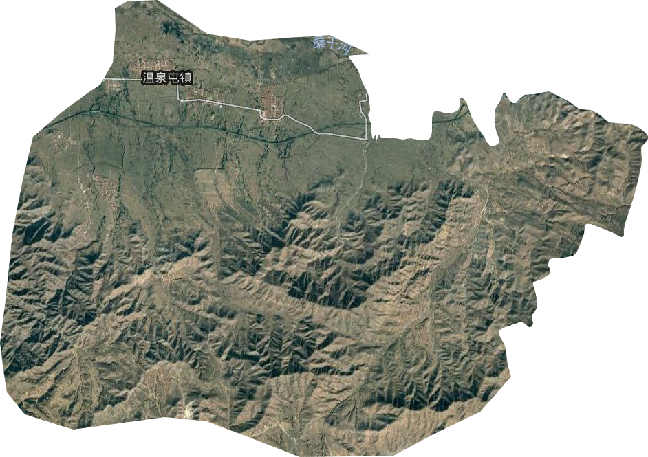 温泉屯镇卫星图