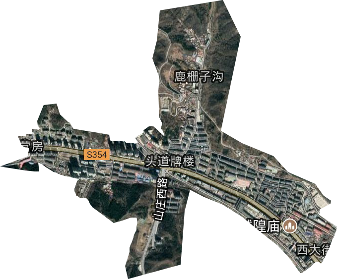 头道牌楼街道卫星图