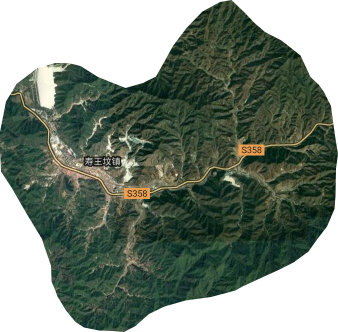 寿王坟镇卫星图
