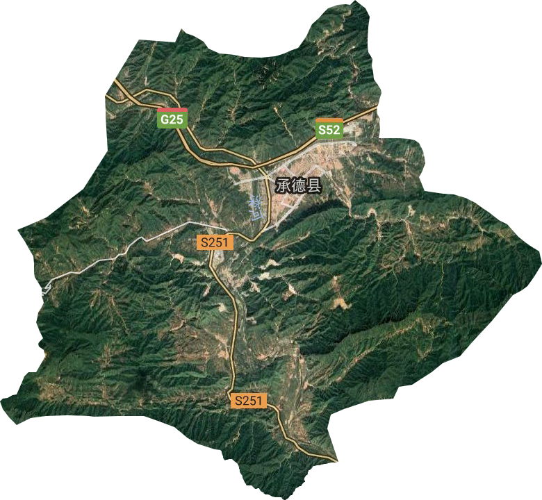 下板城镇卫星图