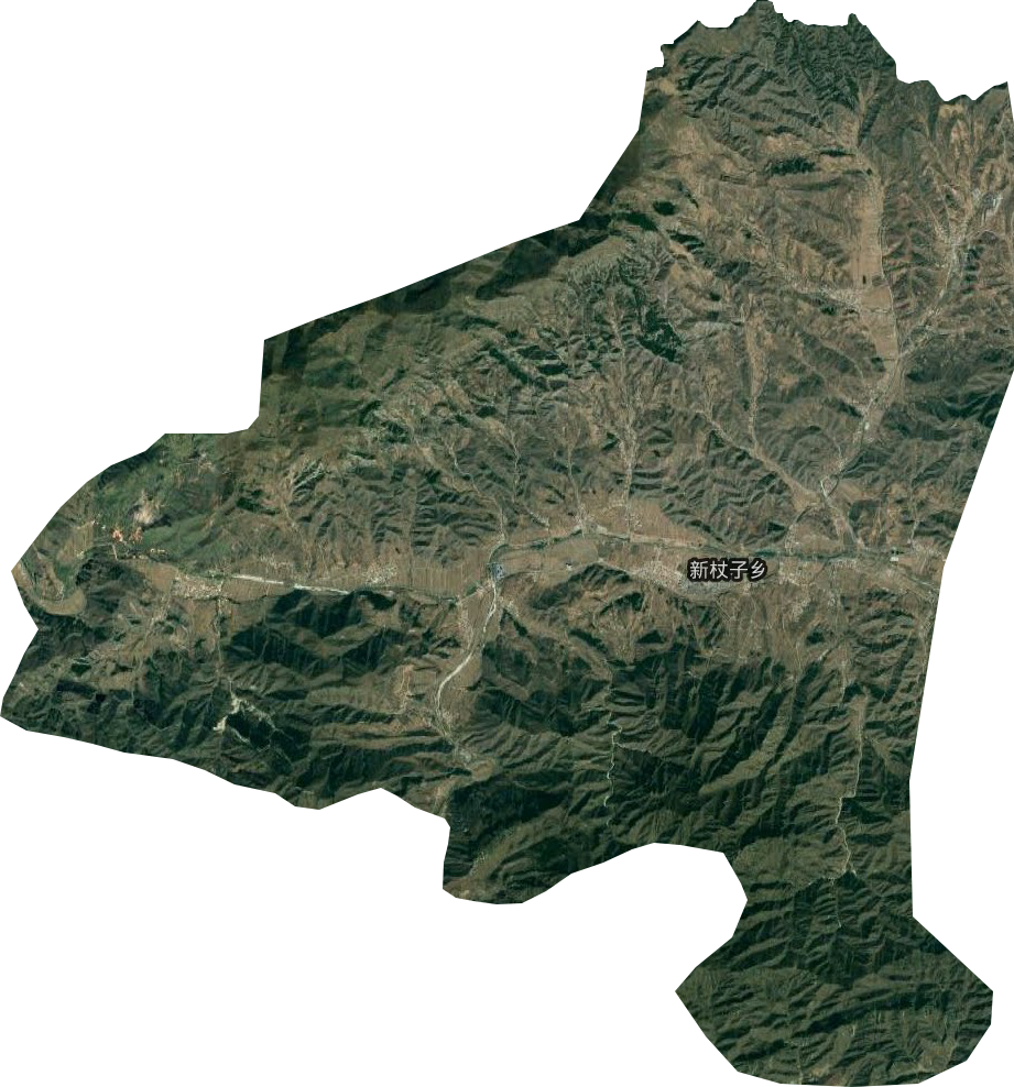 新杖子乡卫星图