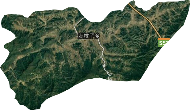 满杖子乡卫星图