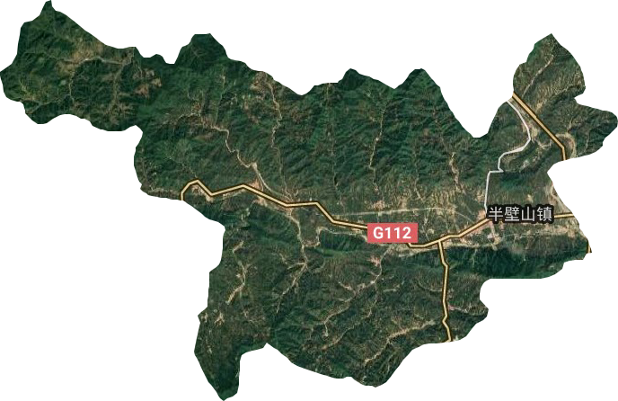 半壁山镇卫星图