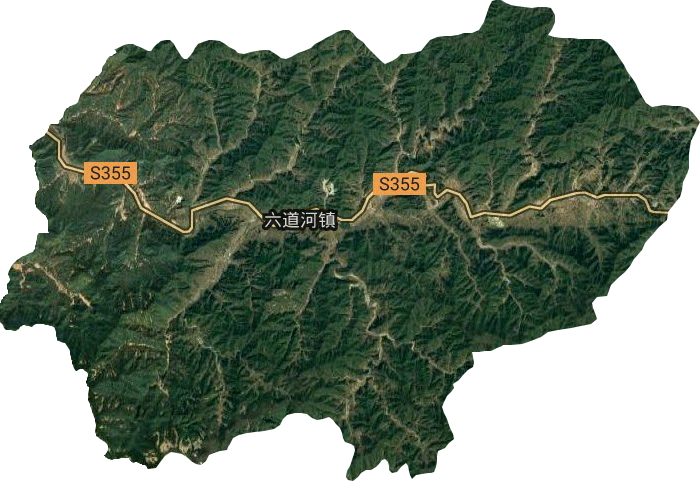 六道河镇卫星图
