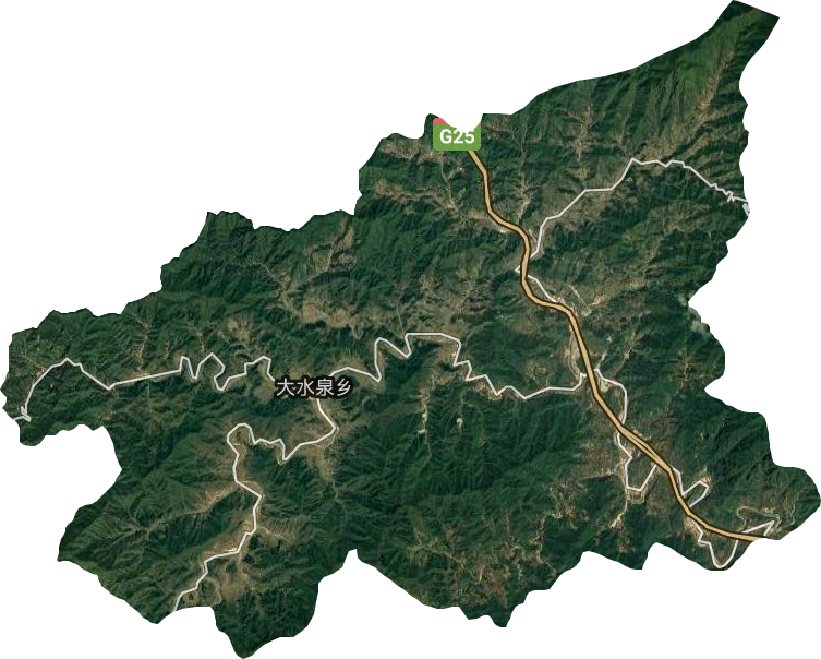大水泉乡卫星图