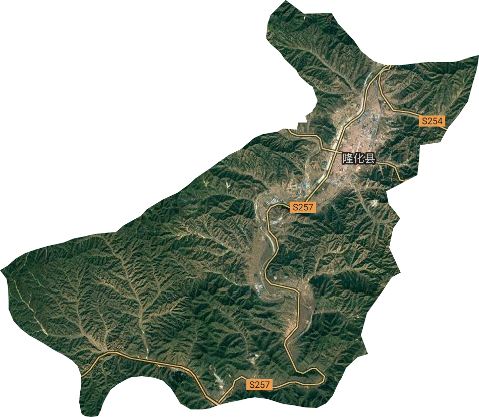 隆化镇卫星图