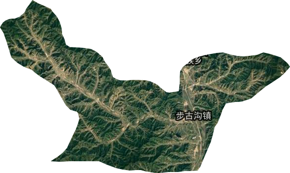 步古沟镇卫星图