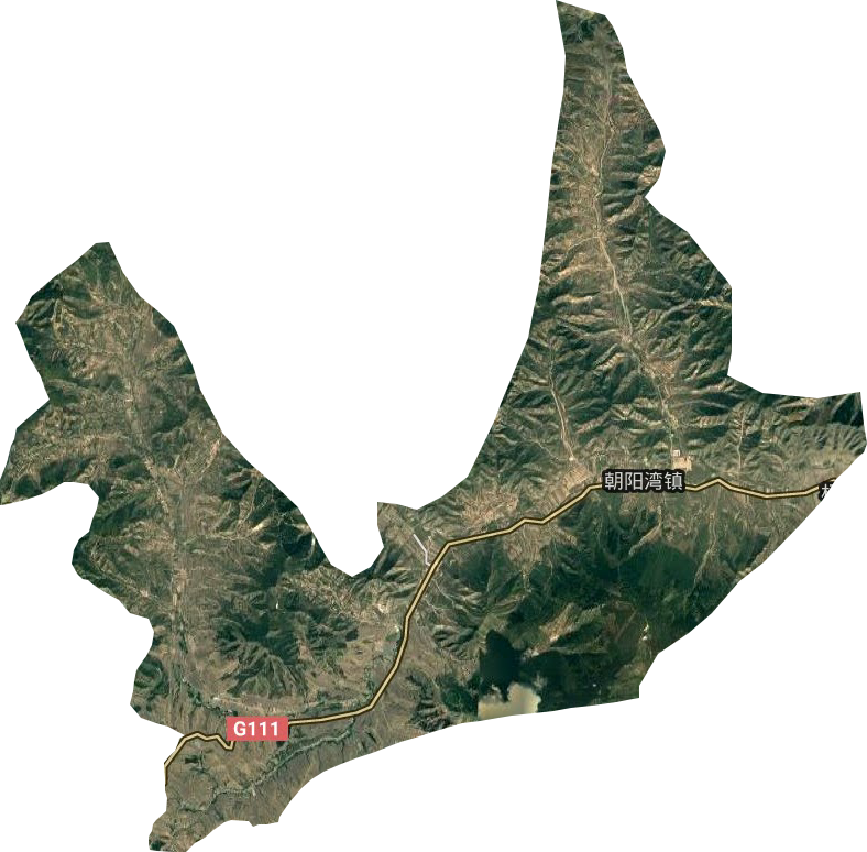 朝阳湾镇卫星图