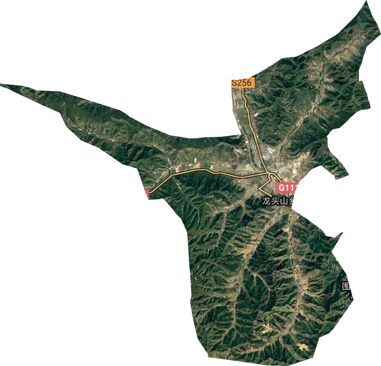 龙头山乡卫星图