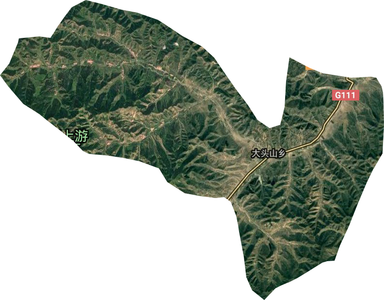 大头山乡卫星图