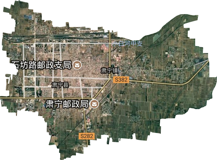肃宁镇卫星图