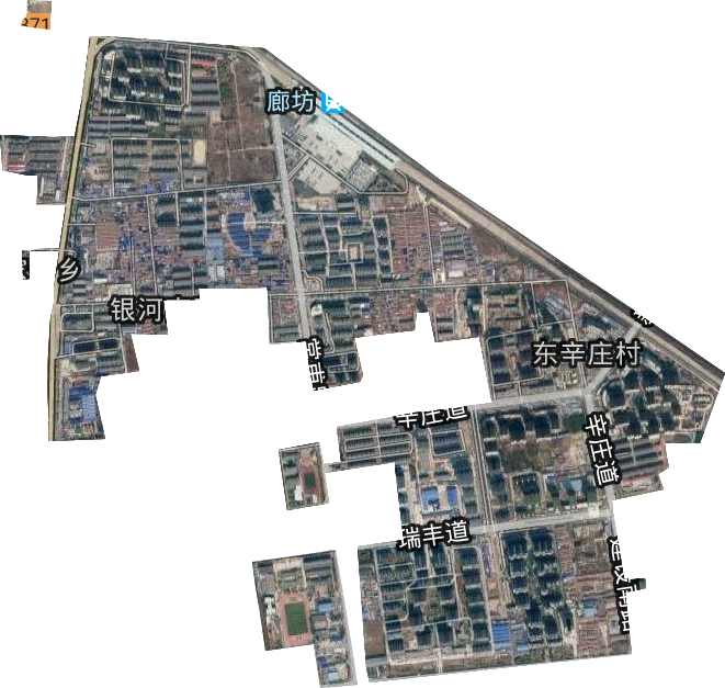银河南路街道卫星图