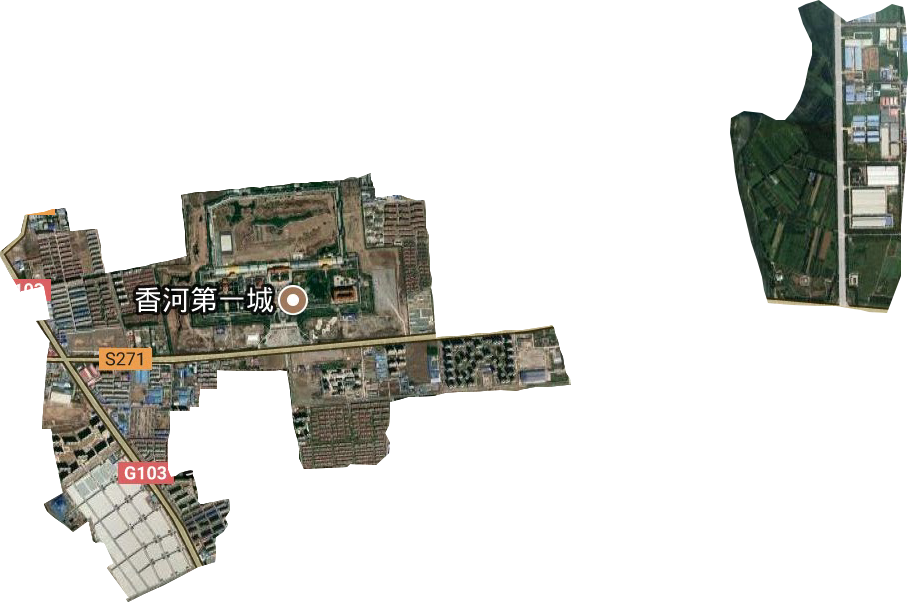 香河开发区卫星图